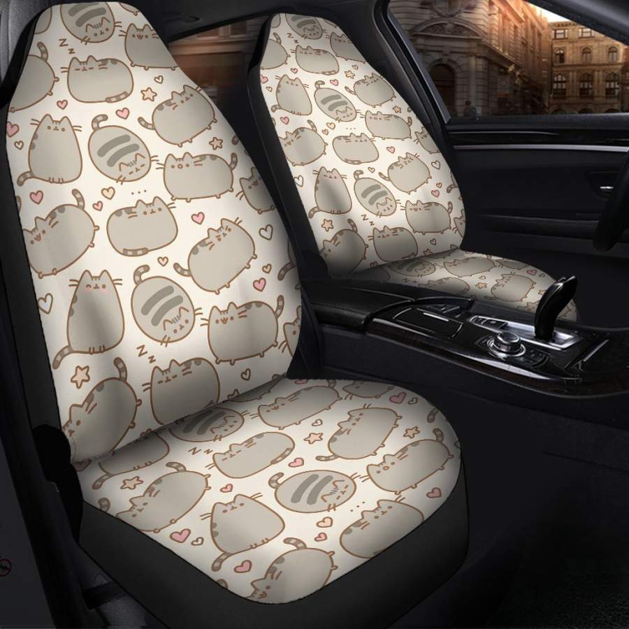 Pusheen Cat Animal Cute Car Seat Covers