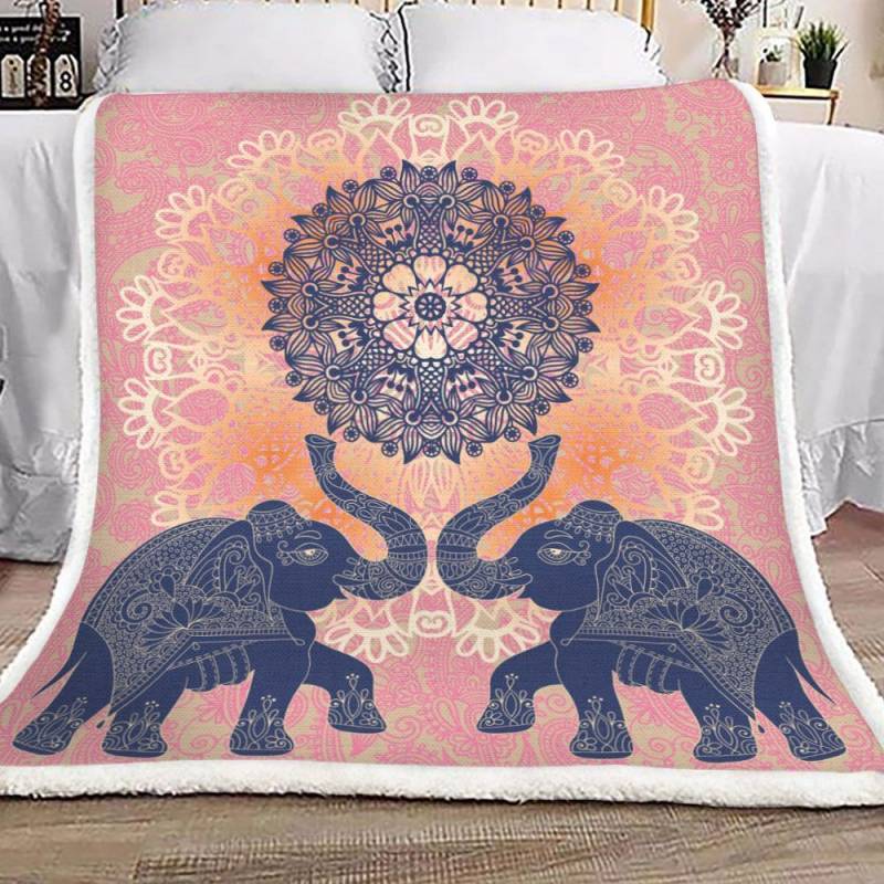 Elephant YH25100561F Sherpa Fleece Blanket