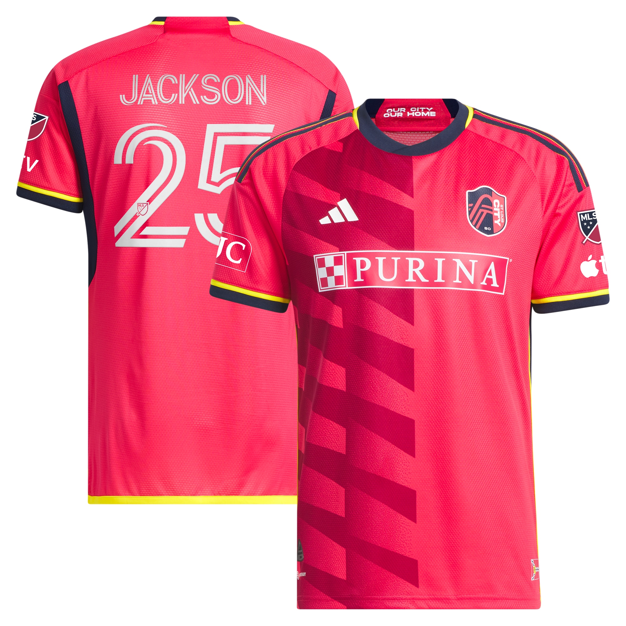 Aziel Jackson St. Louis City SC 2024 The Spirit Kit Authentic Player Jersey – Red