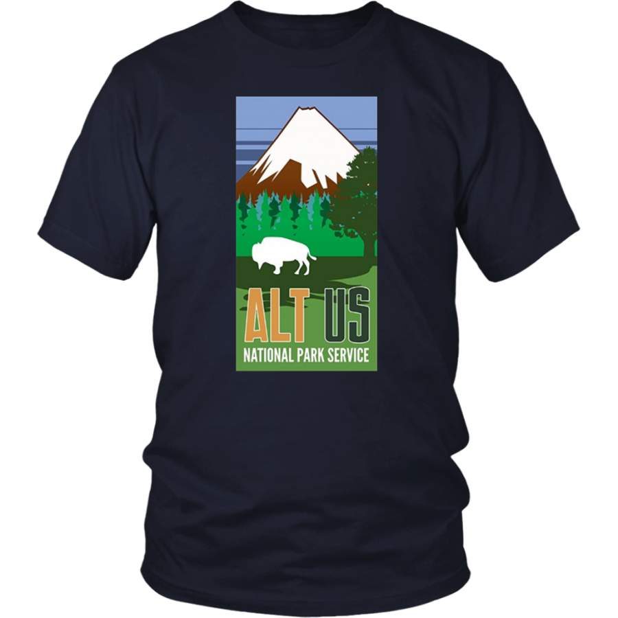 ALT US National Park Resist Service T shirt Bison Vintage