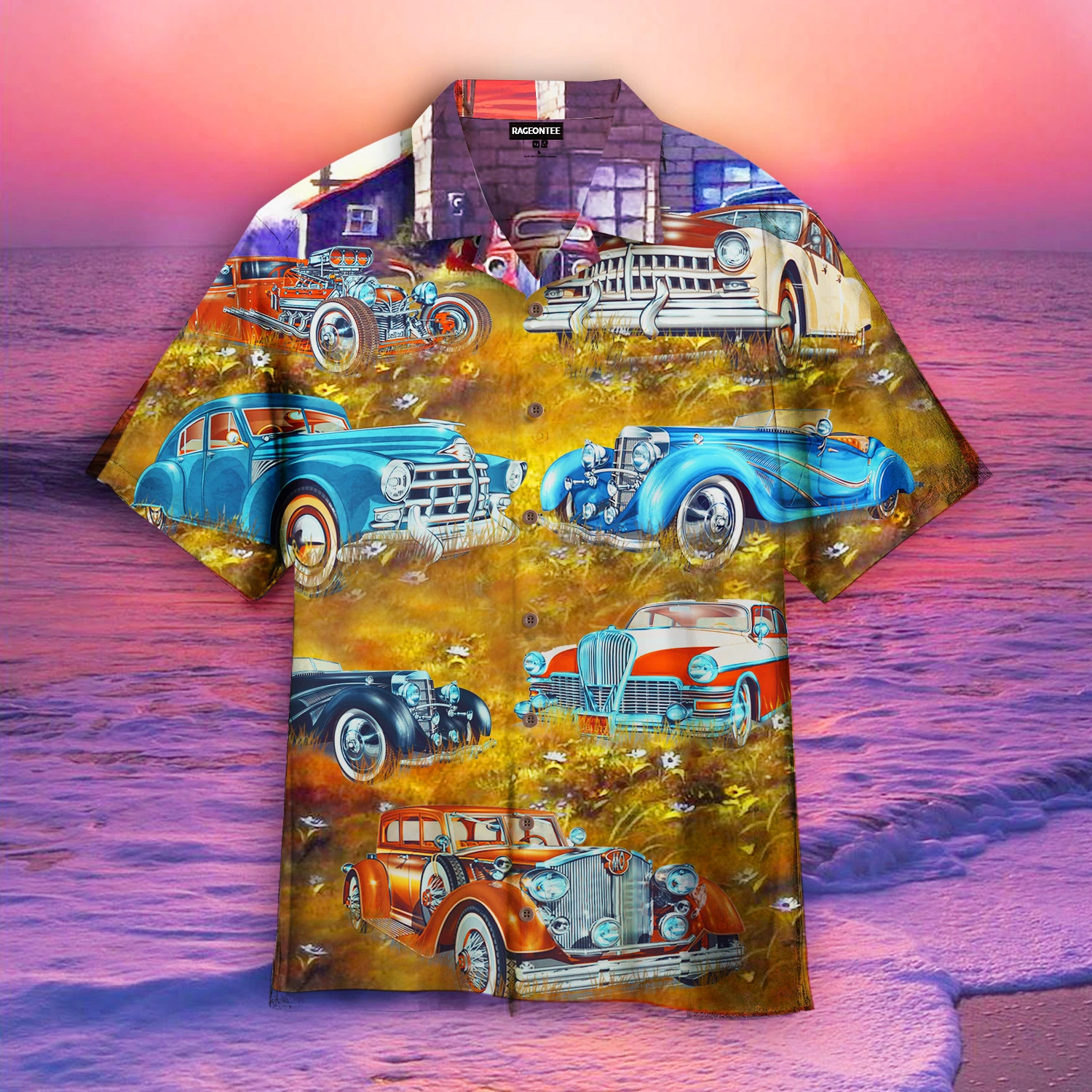 Car On The Grass Hawaii Shirt Unisex Adult Ha60560