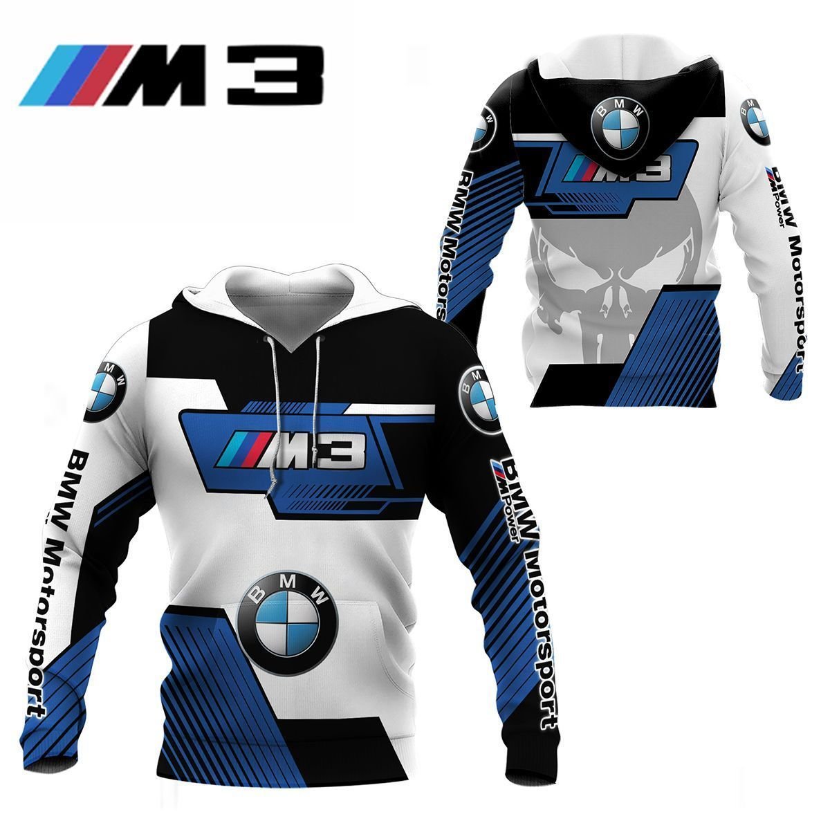 3D All Over Printed BMW M3 TTT-NH Shirts Ver 1 (Blue)