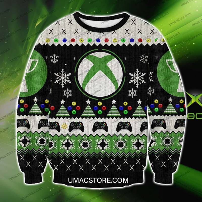 Xbox 3D Print Ugly Christmas Sweatshirt