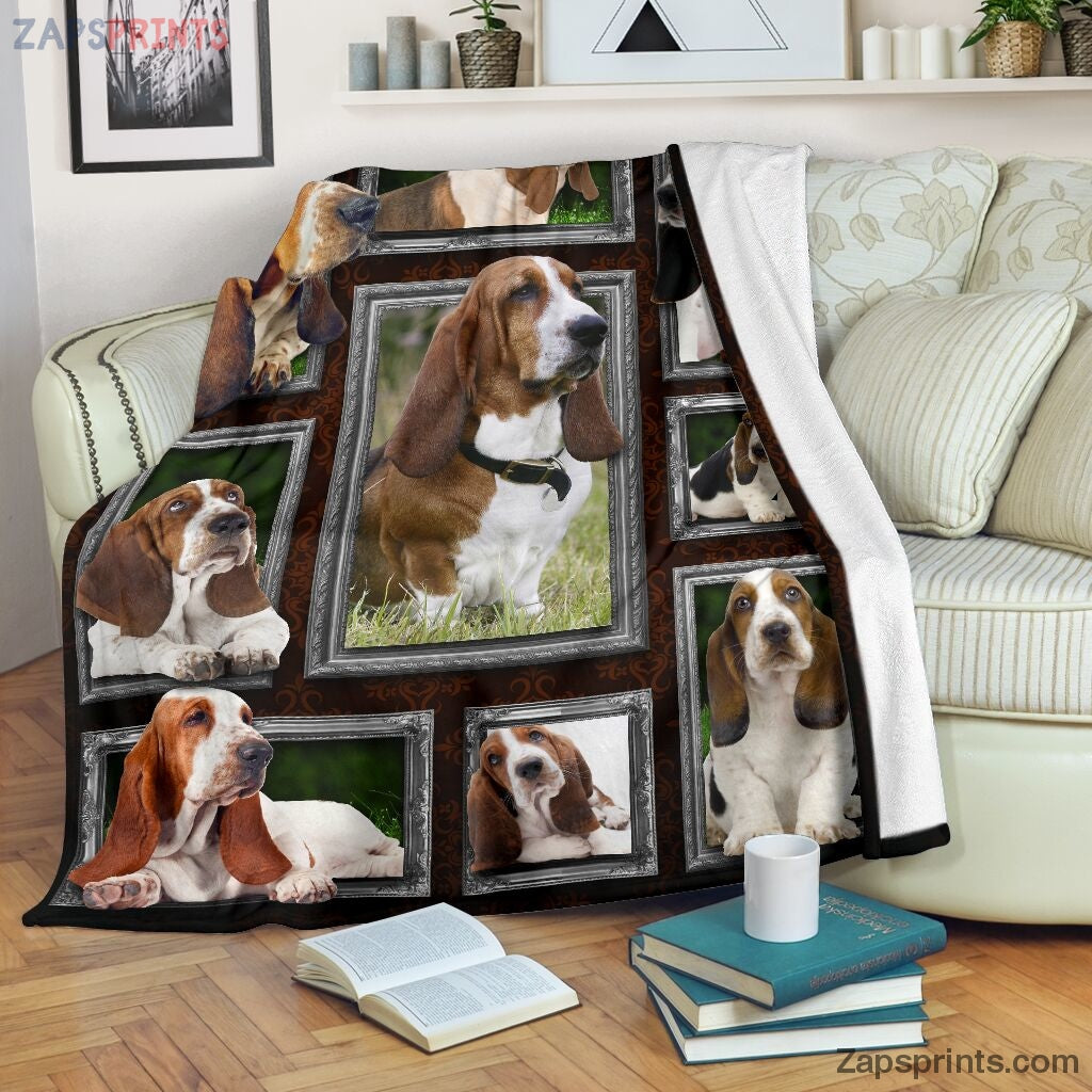 Basset Hound Lovely Faces Blanket – Cool Gift Ideas