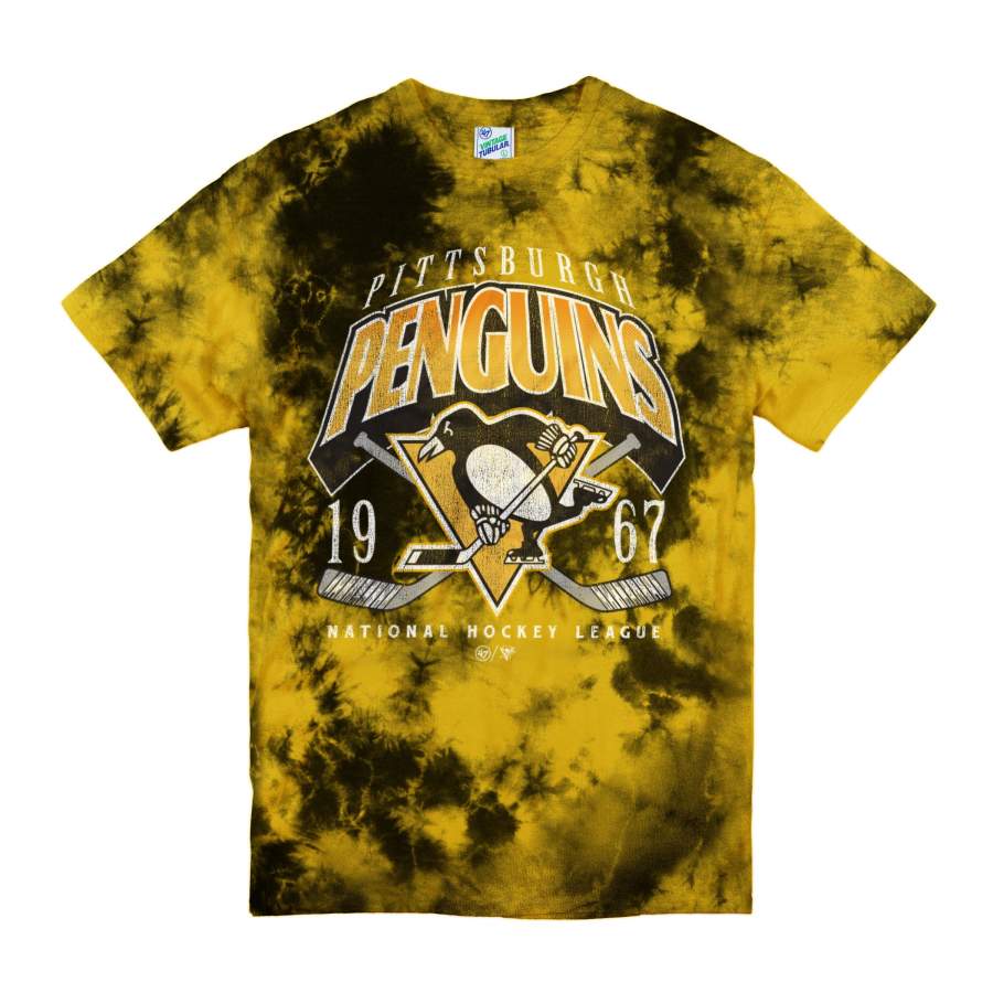 Pittsburgh Penguins Power Play ’47 Vintage Tubular T-Shirt 3D All Over Print