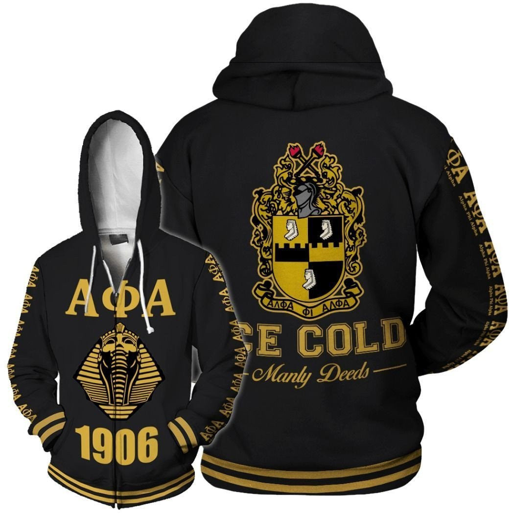 Fraternity Hoodie – Alpha Phi Alpha Pharaoh Letter 1906 Hoodie