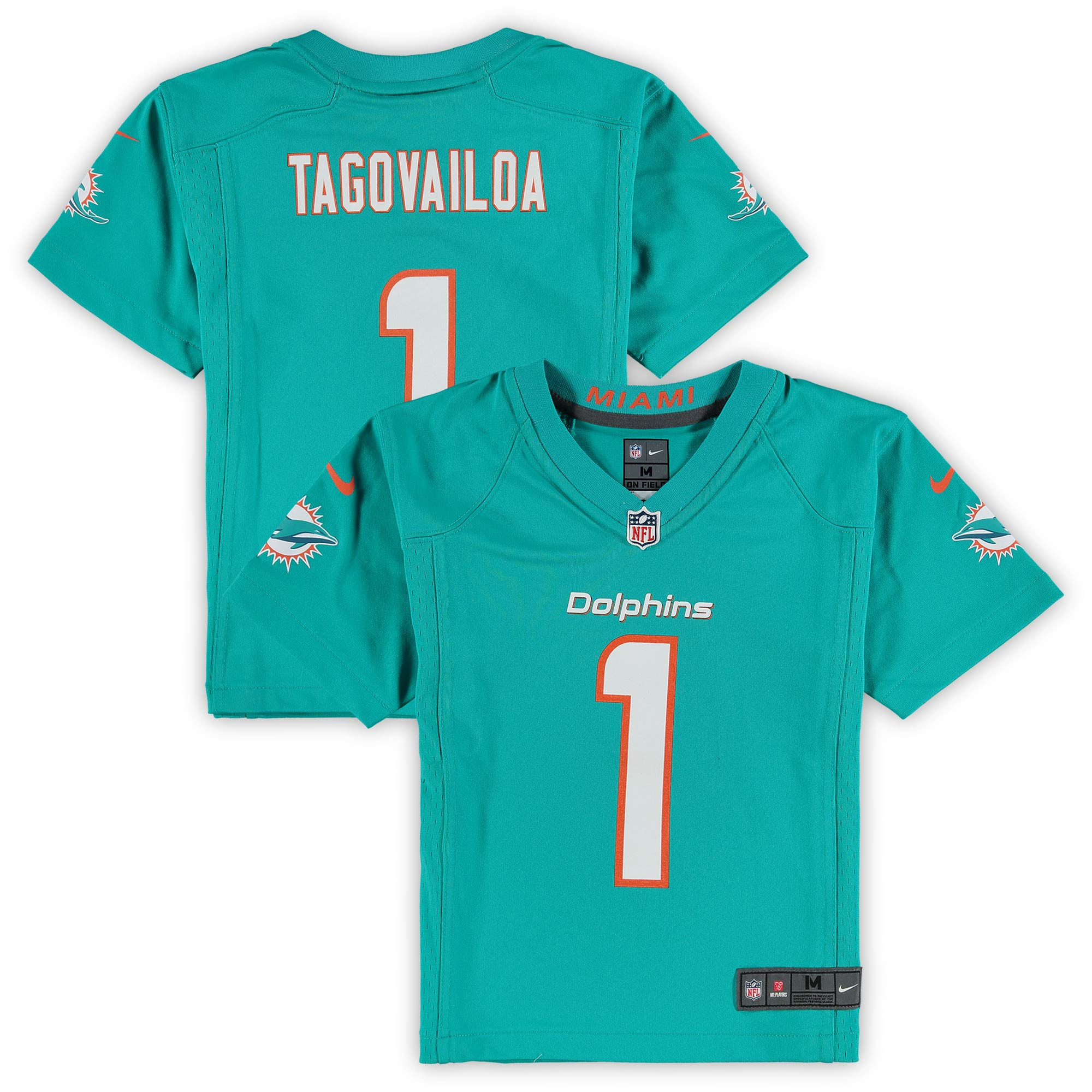 Tua Tagovailoa Miami Dolphins Preschool Game Jersey – Aqua NFL