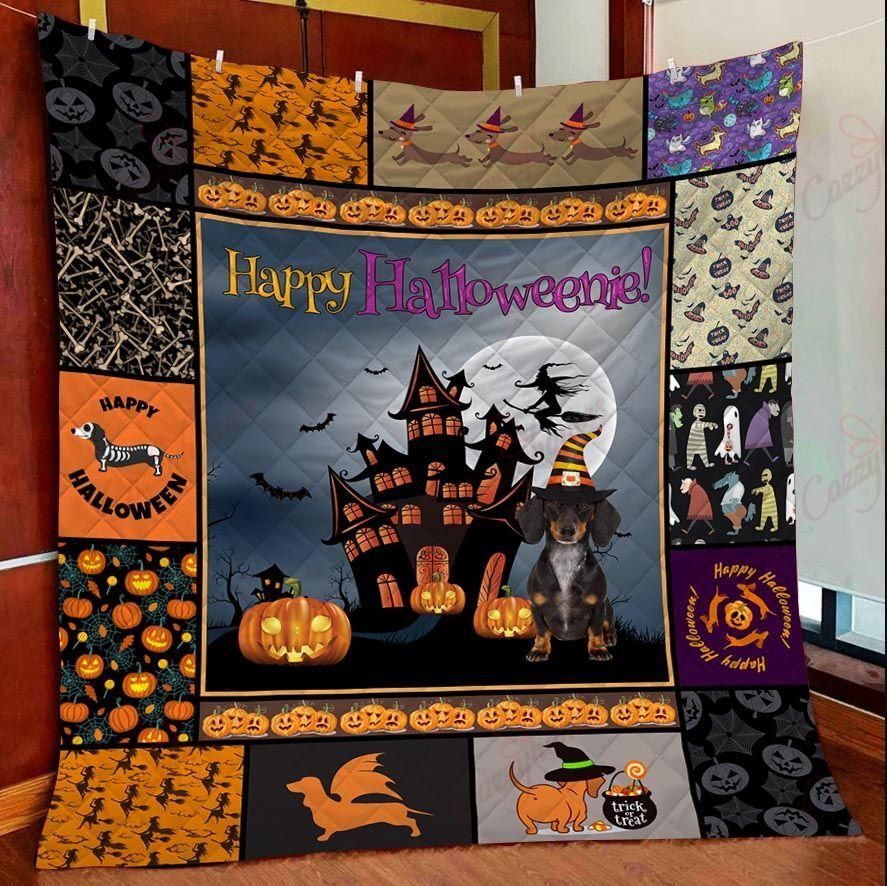 Dachshund Halloween YQ3103055CL Quilt Blanket