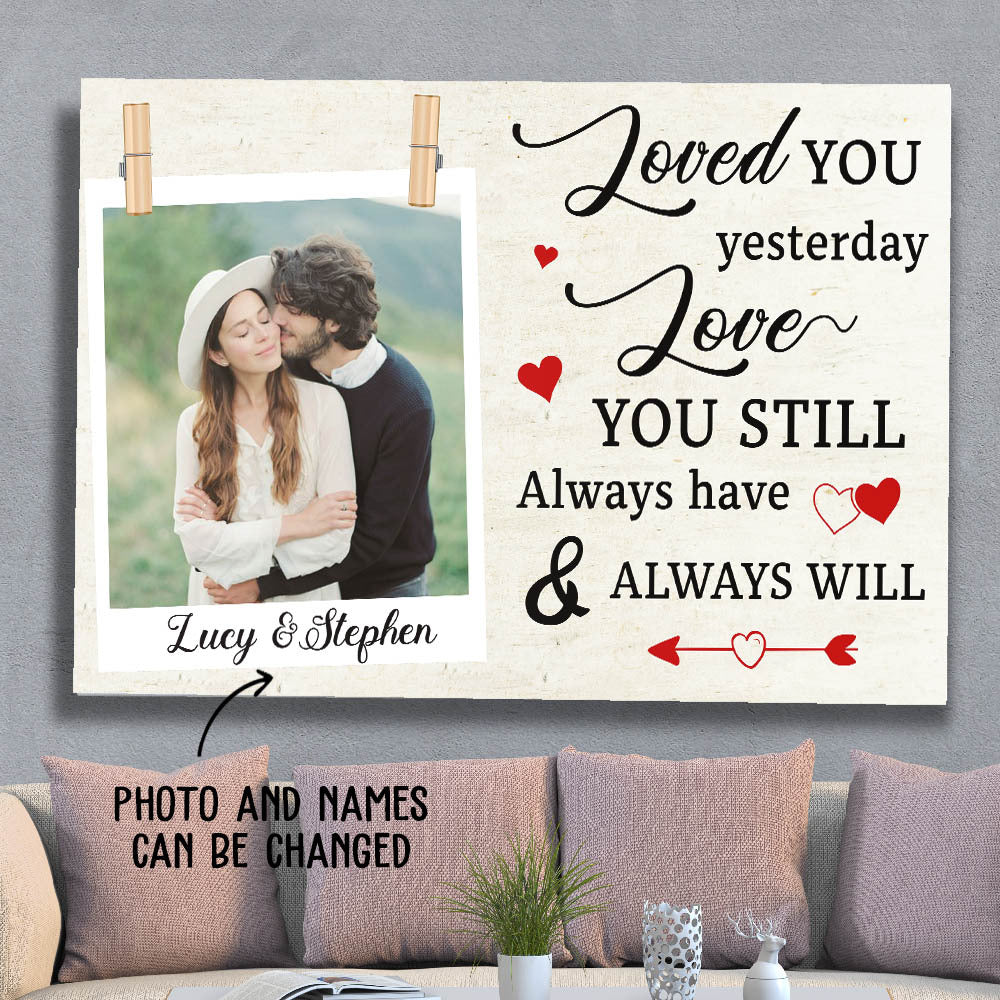 Always Have, Always Will 2 – Personalized Custom Matte Canvas – Gifts For Husband/Wife