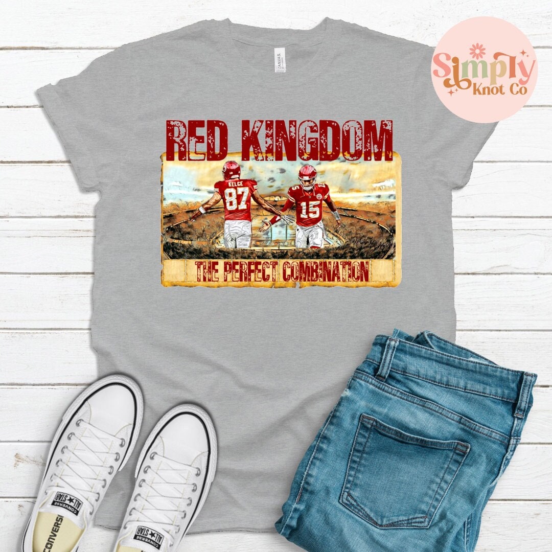 Mahomes Kelce Kansas City Shirt, Kansas City Football Tshirt, Kansas City Gift, Travis Kelce Patrick Mahomes, Kansas City Red Kingdom Shirt