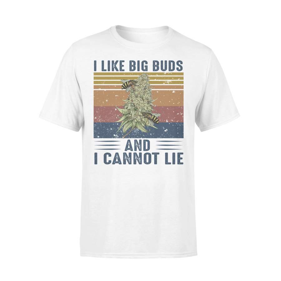 I Like Big Buds And I Cannot Lie Bee Weed Vintage T-shirt