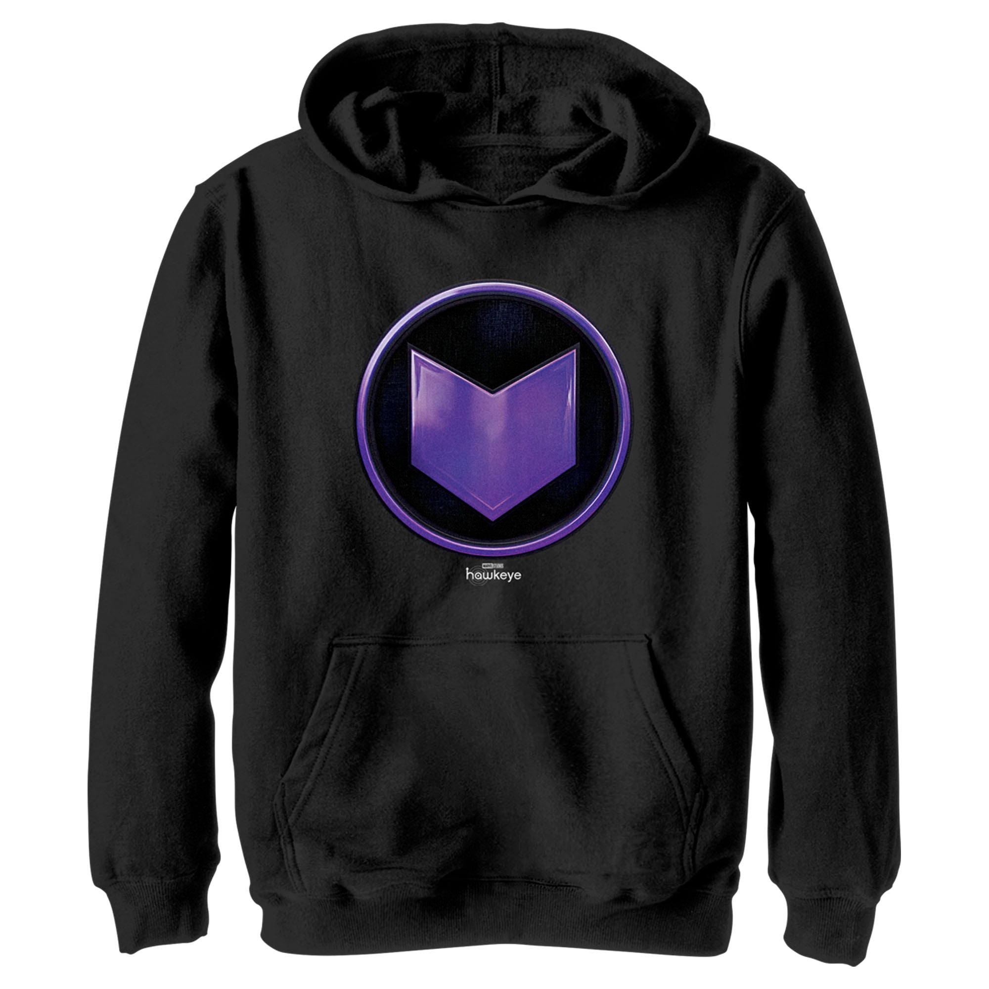 Boy’S Marvel Hawkeye Purple Arrow Icon Pull Over Hoodie