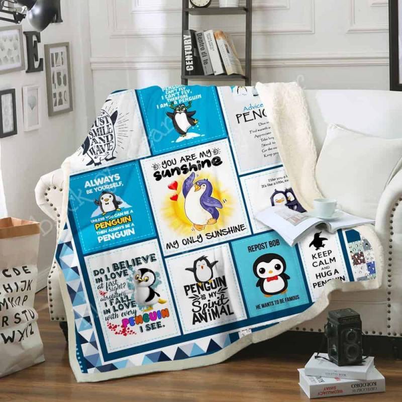 Penguin Is My Spirit Animal JH1073 Fleece Blanket