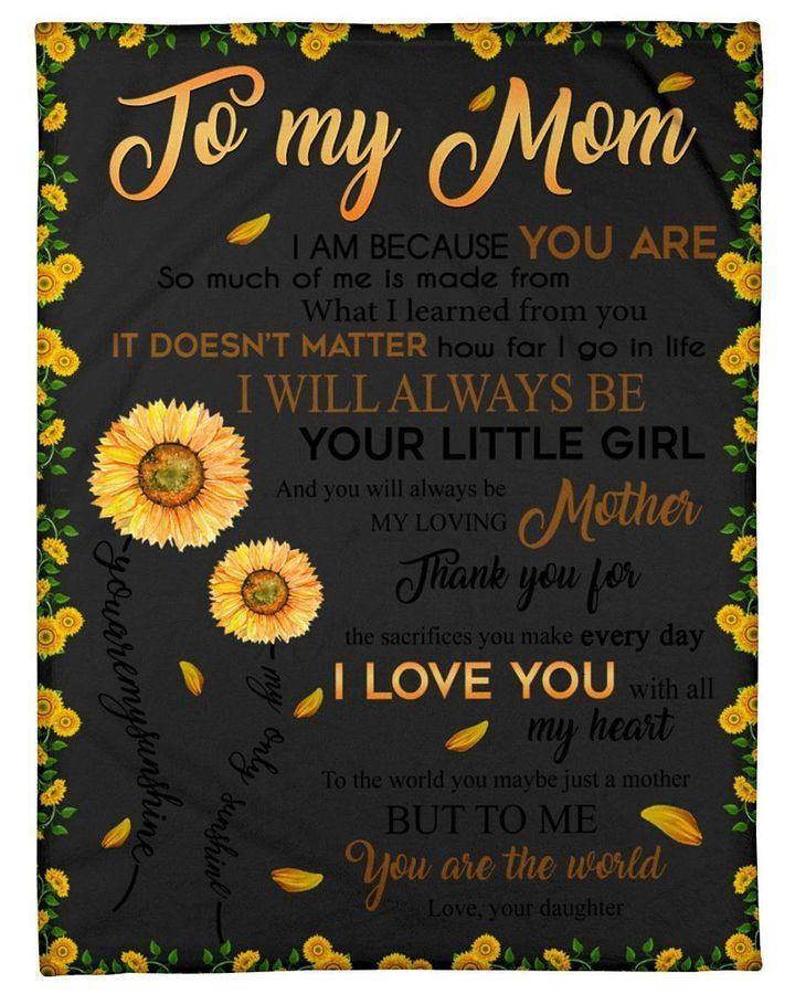 [Personalized Name] Thank You For The Sacrifices You Make Every Day Great –  Gift For Mommy, Home Decor, Gift For Family  – Fleece Blanket