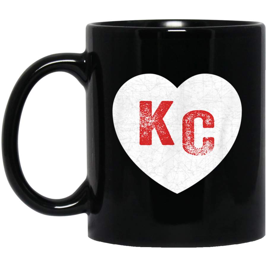 KC Red Heart Vintage Kansas City Hearts I Love Kc 2020 Mug