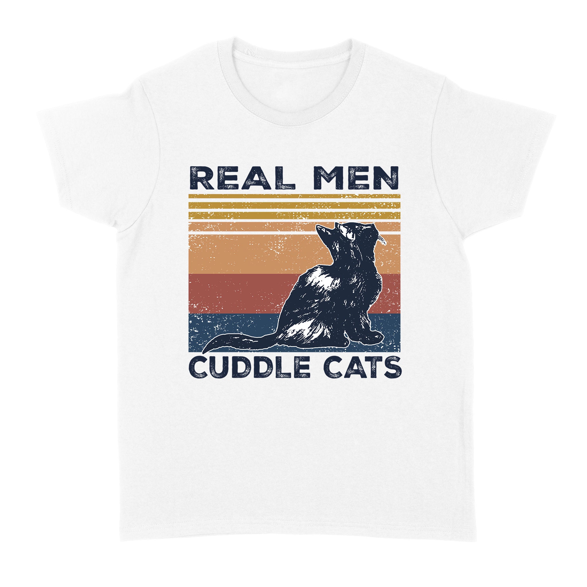 Real Men Cuddle Cats Black Cat – Standard Women’s T-shirt