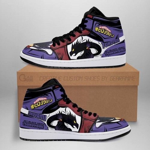 Fumikage Tokoyami Jordan Tsukuyomi My Hero Academia Shoes Sport Sneakers Air Jordan High Sneakers Sport Sneakers