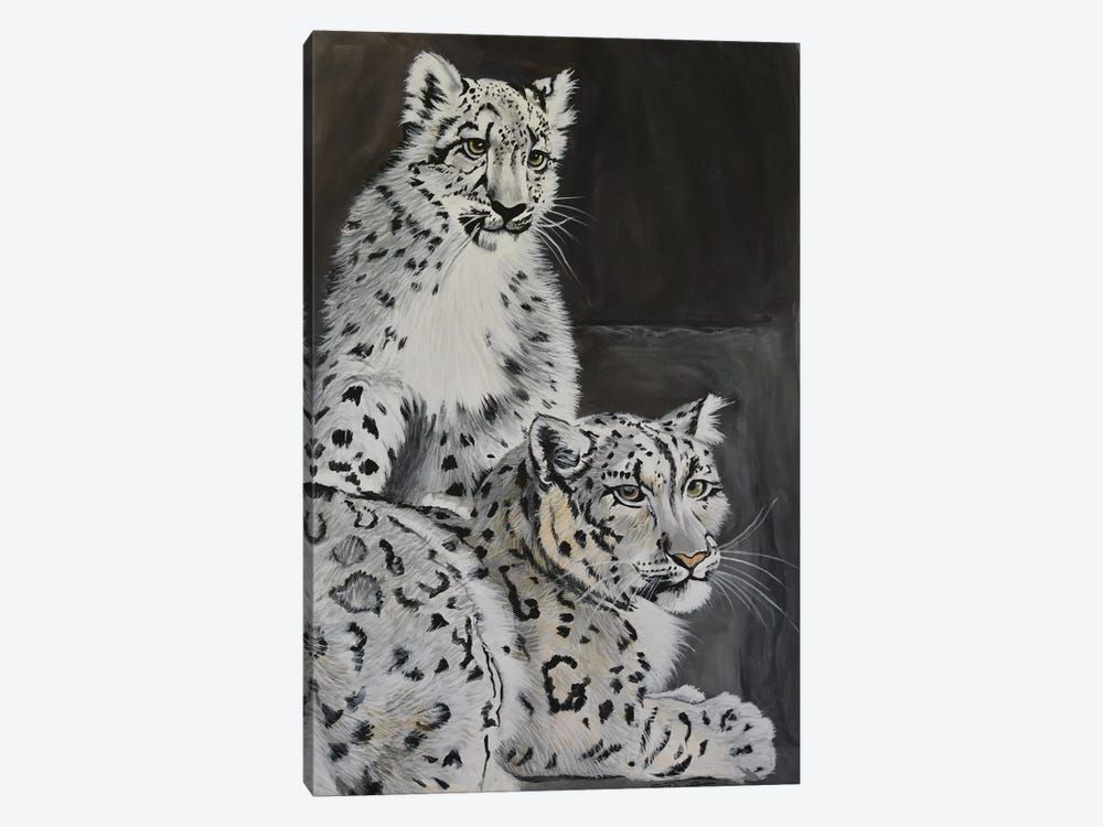 Snow Leopards Canvas Poster 8″x12″ 12×18″ 18″x26″ 24″x36″ 30″x45″