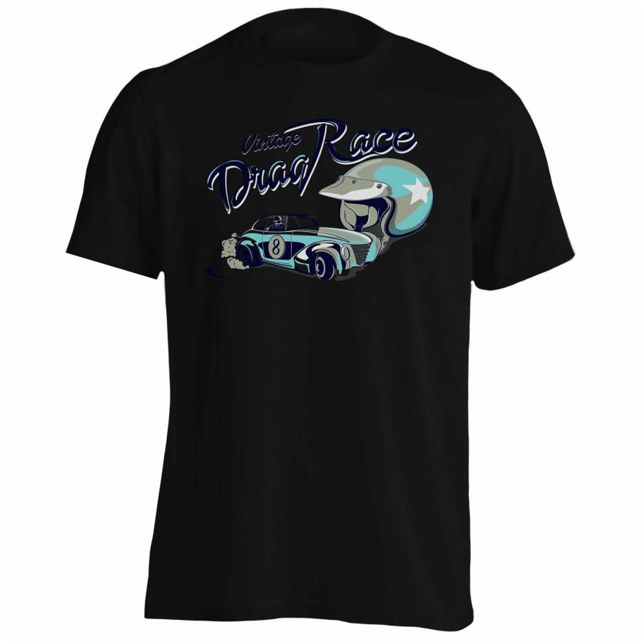 Vintage Drag Race Blue Car Men’s T-Shirt/Tank Top aa728m