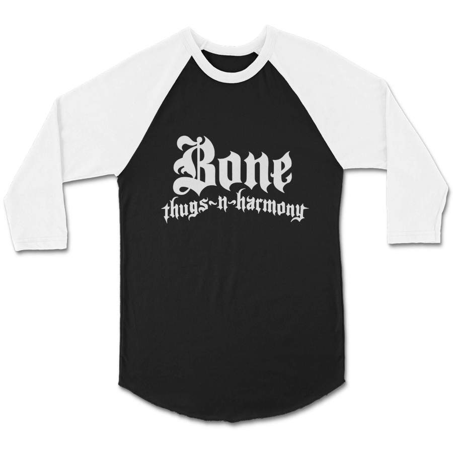 Bone Thugs N Harmony Logo Classic Hip Hop Eazy Ruthless Rap Vintage Style New Rappers Music CPY Unisex 3/4 Sleeve Baseball Tee T-Shirt