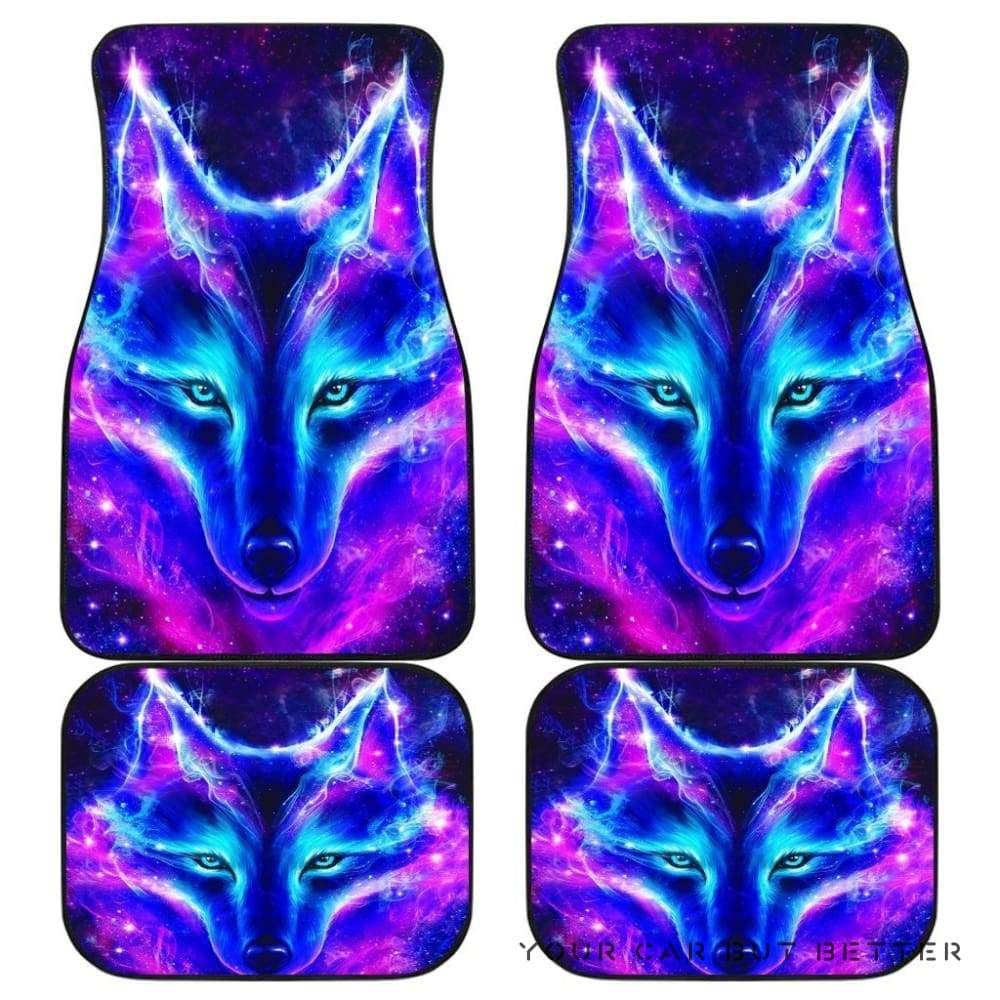 Wolf Galaxy Animal Art Car Floor Mats 173218 Personalized Car Seat Floor Mat Custom Print