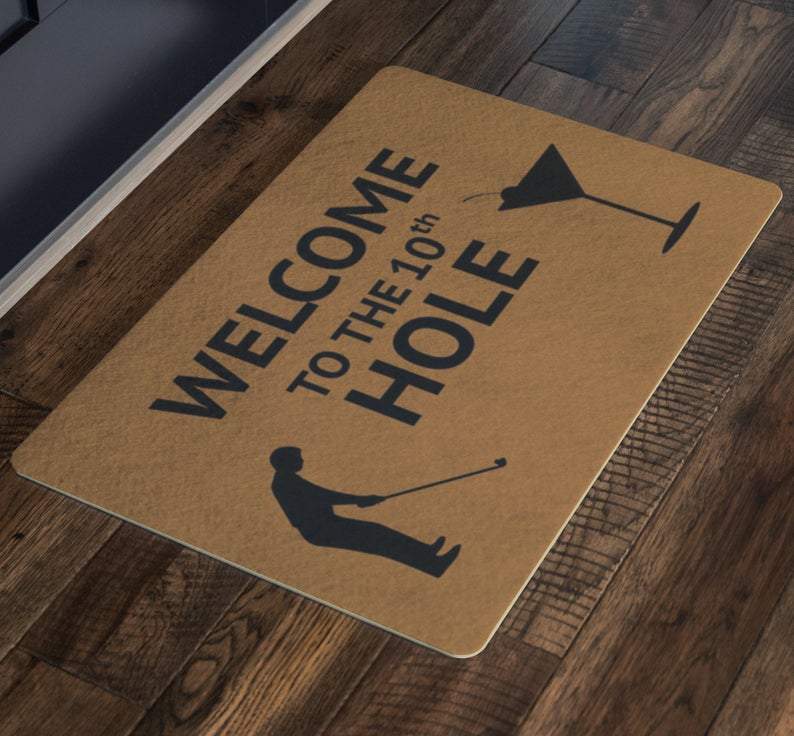 Welcome To The 10Th Hole Sport Doormat Indoor And Outdoor Mat Entrance Rug Housewarming Gift Sweet Home Decor Gift Gift For Golf Lovers Sport Lovers