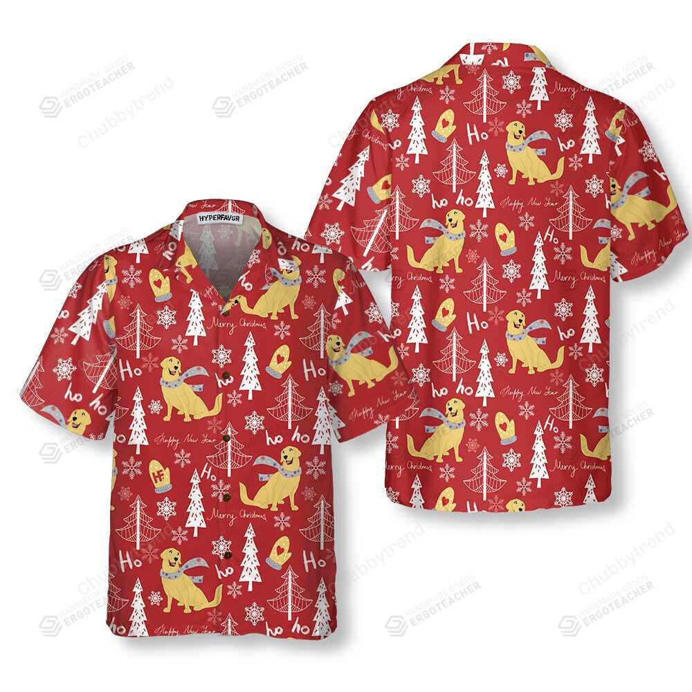 Red Christmas Golden Retriever Hawaii Shirt Ha17997