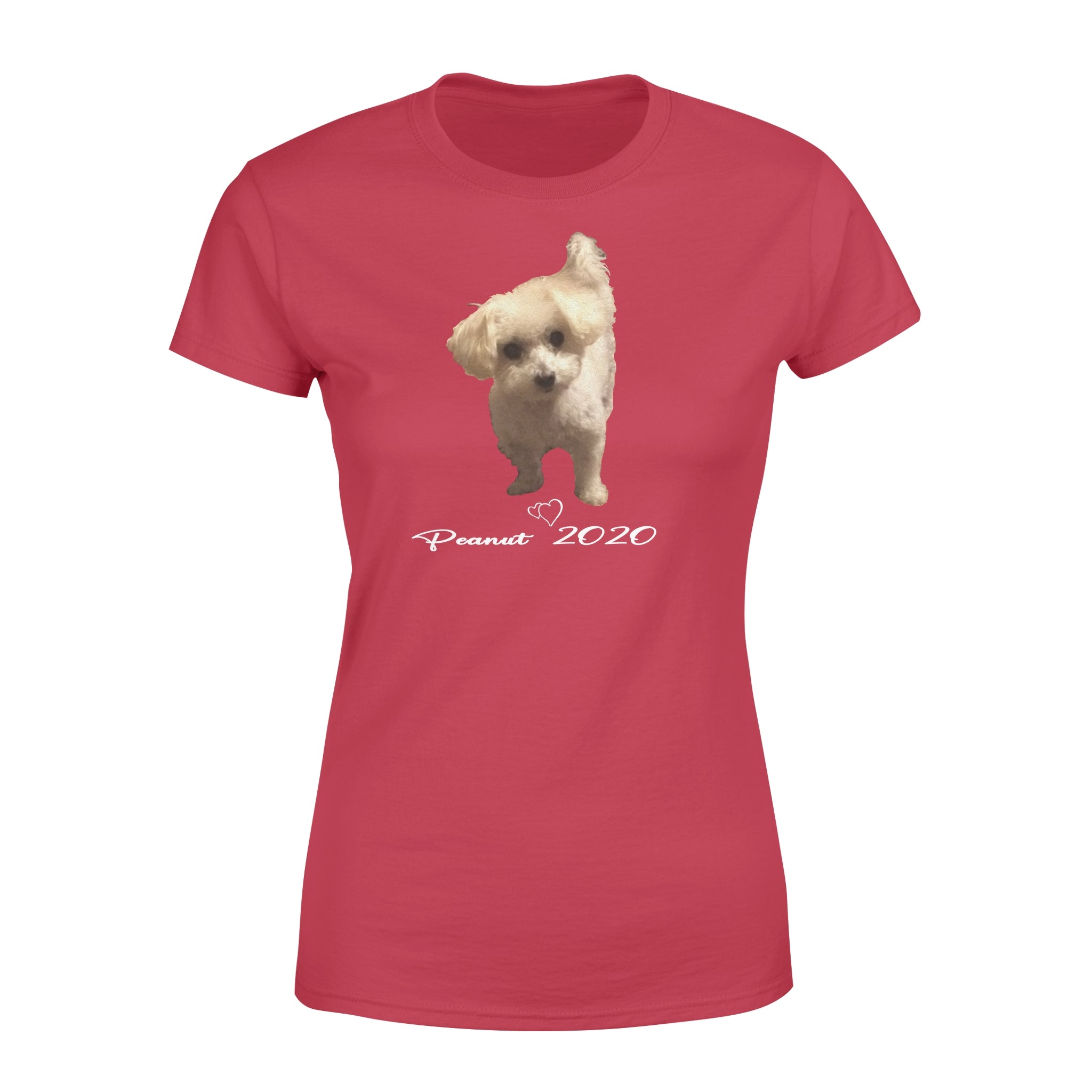 Peanut – Custom Illustrated Pet Personalized – T- Shirt