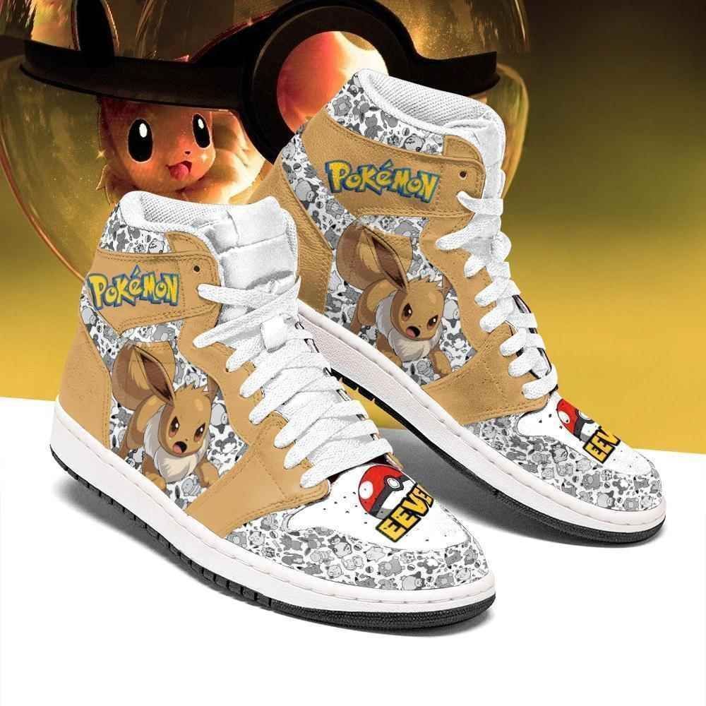Eevee Pokemon Air Jordan Sneaker2021 Shoes Sport Sneakers Air Jordan High Sneakers Sport Sneakers