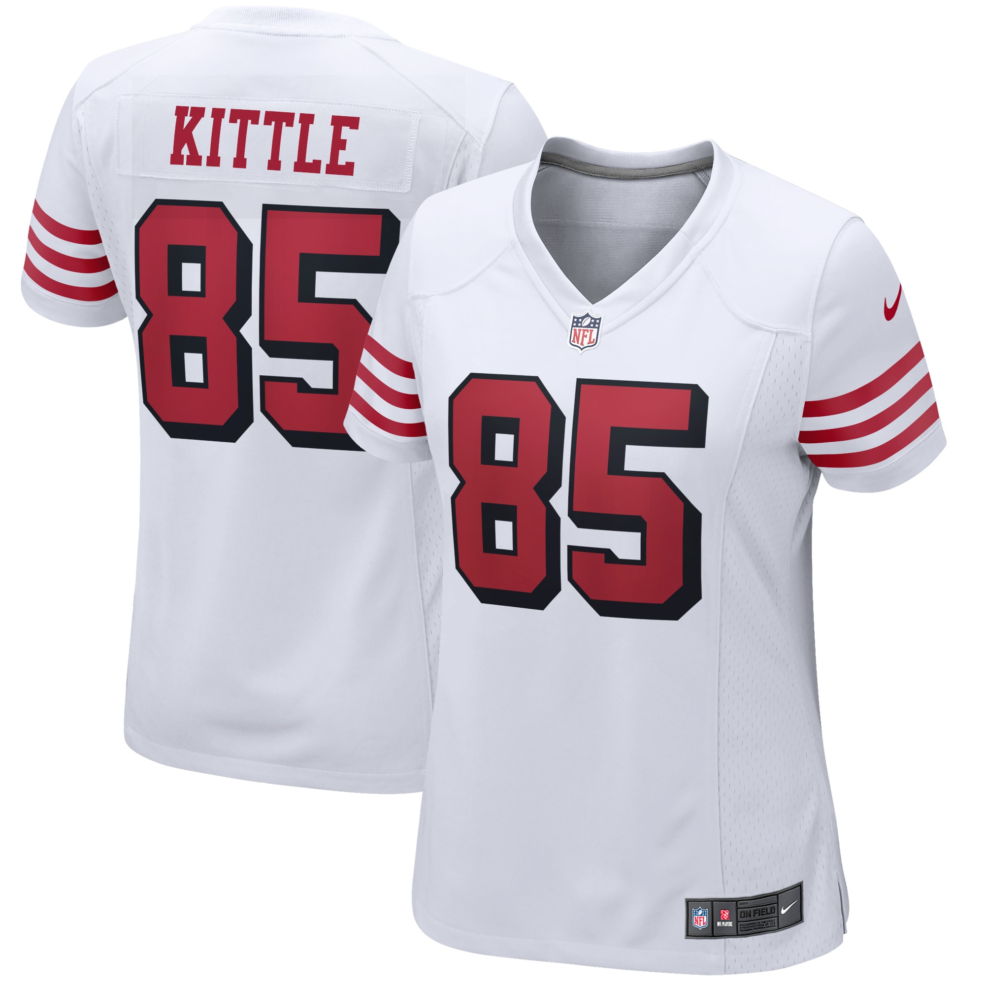 Women’s San Francisco 49ers George Kittle White Player Jersey