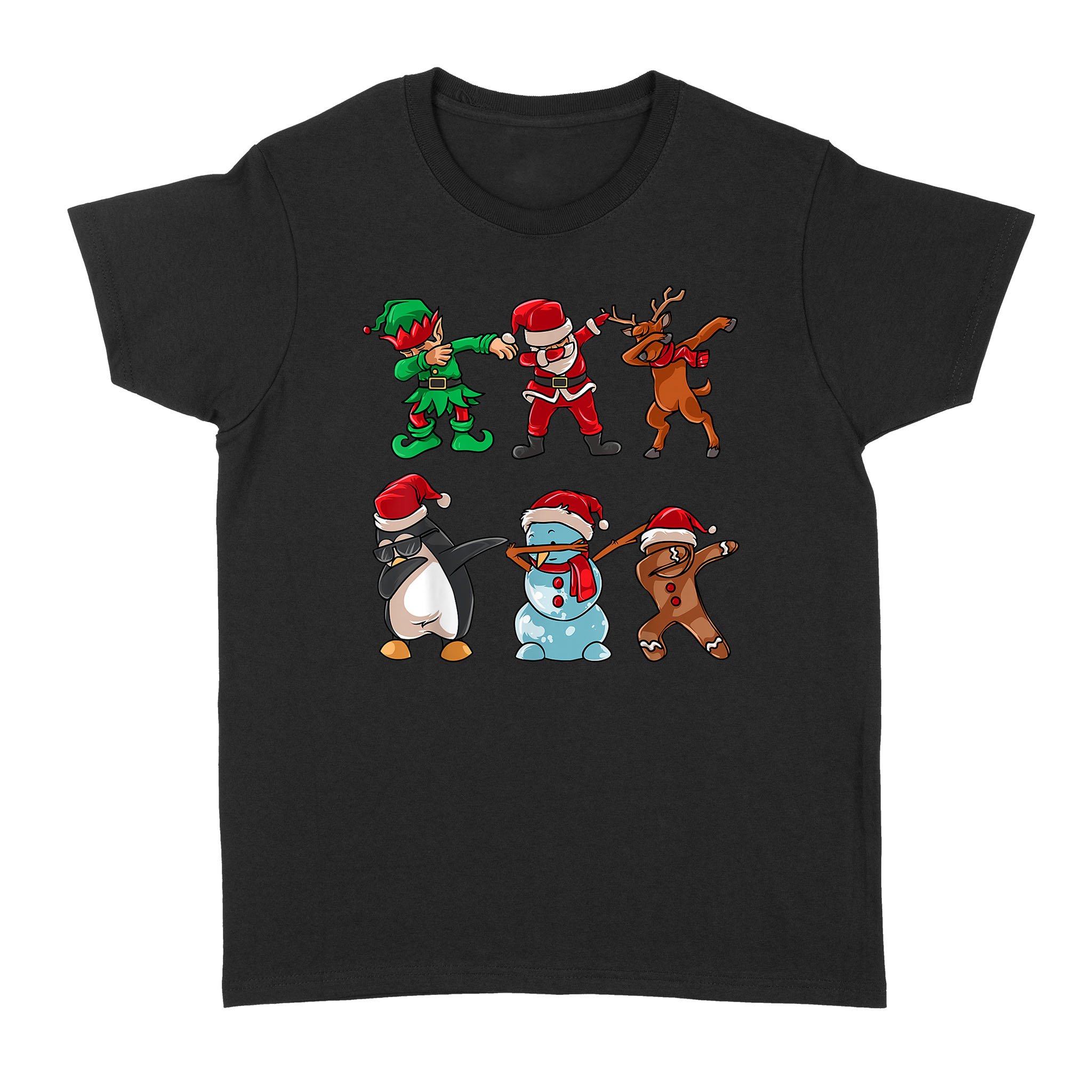 Dabbing Santa Christmas Crew Snowman Penguin – Standard Women’s T-shirt