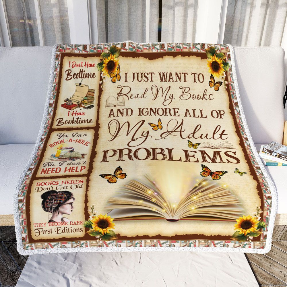 Book Lover. I Just Want To Read My Books Sofa Throw Blanket