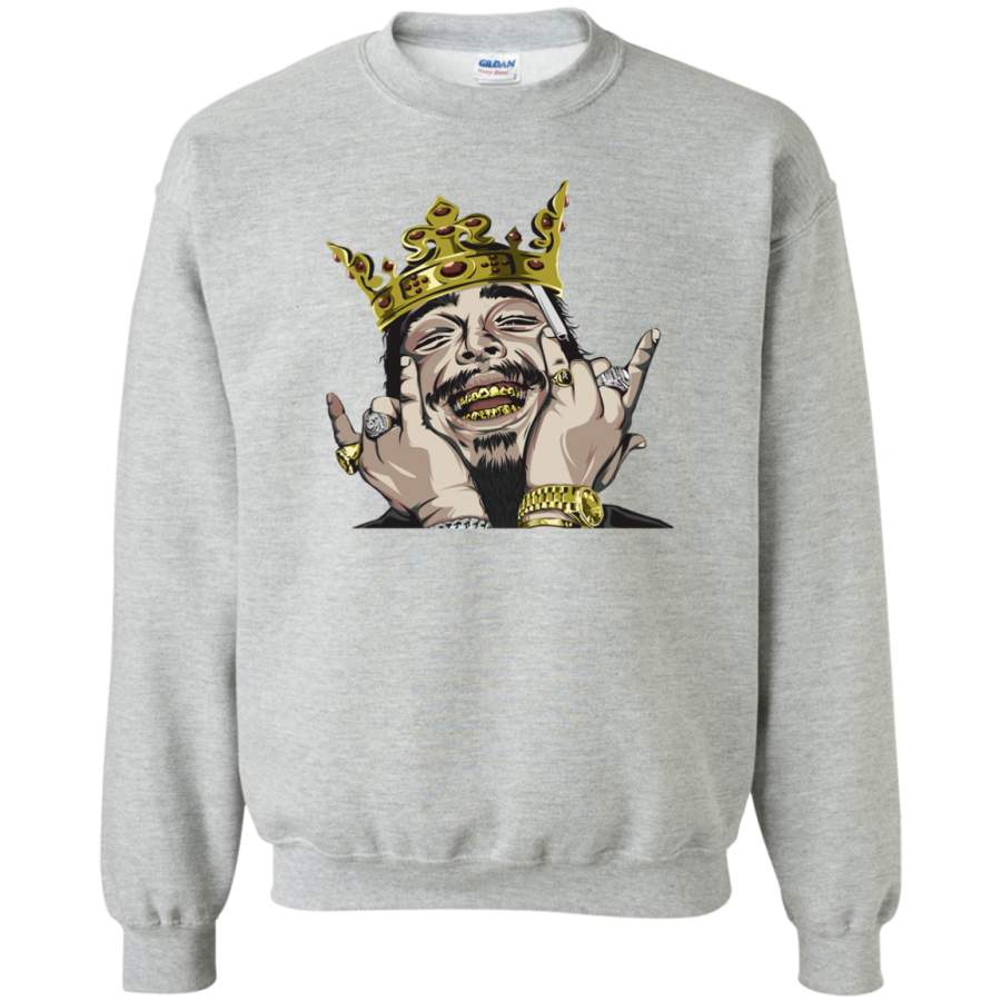 AGR Notorious Post Malone Crewneck Pullover Sweatshirt