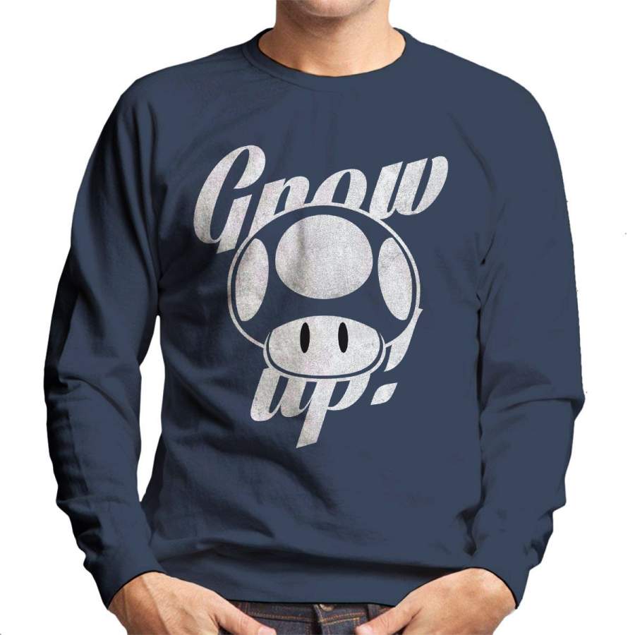 Super Mario Grow Up Men’s Sweatshirt