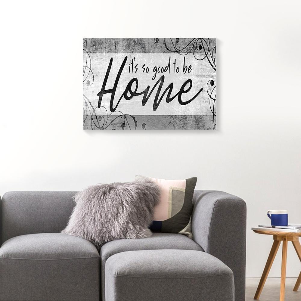 Canvas Artwork It’S So Good To Be Home Pattern Vintage Wall Art Canvas Home Decor Canvas