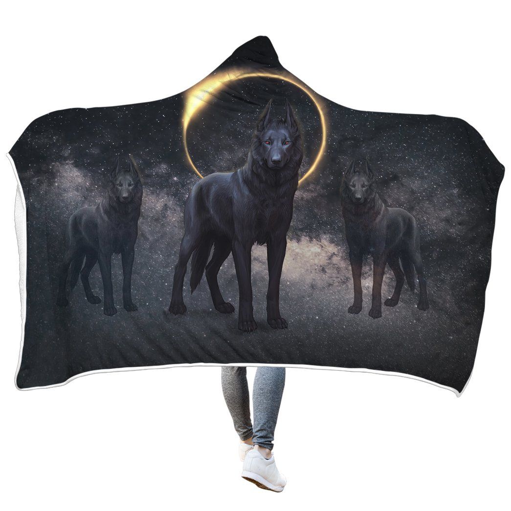 Casespring 3D Anubis Dog In The Sky Custom Hooded Blanket