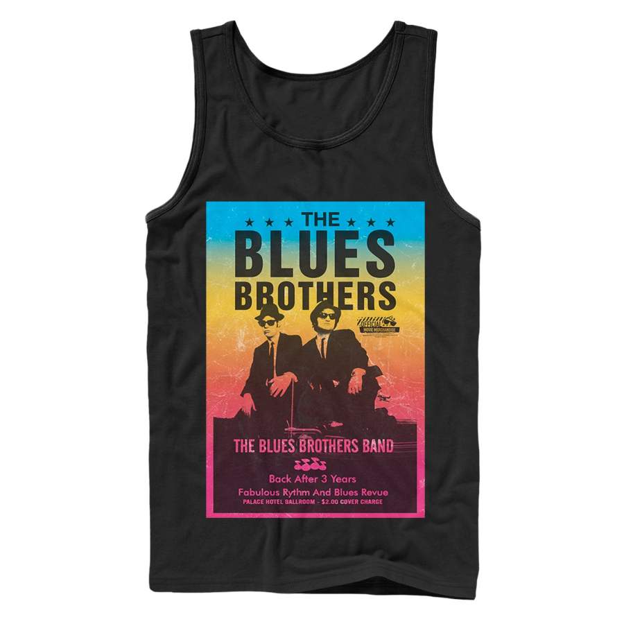 The Blues Brothers Men’s Retro Band Poster  Tank Top