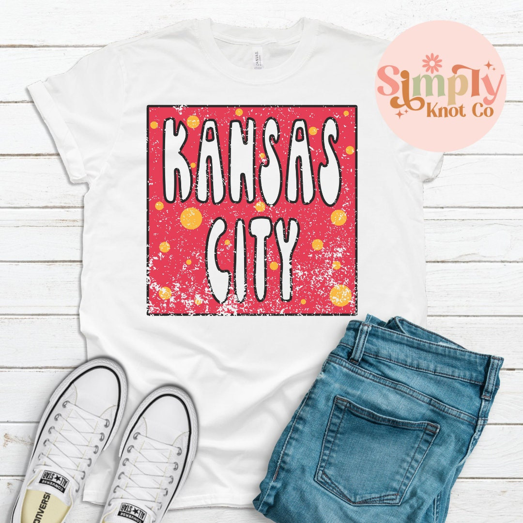 Kansas City Polka Dot tee, Kansas City shirt, Kansas City tshirt, KC shirt, KC tee, Kansas City girl, Kansas City game day, Womens KC shirt