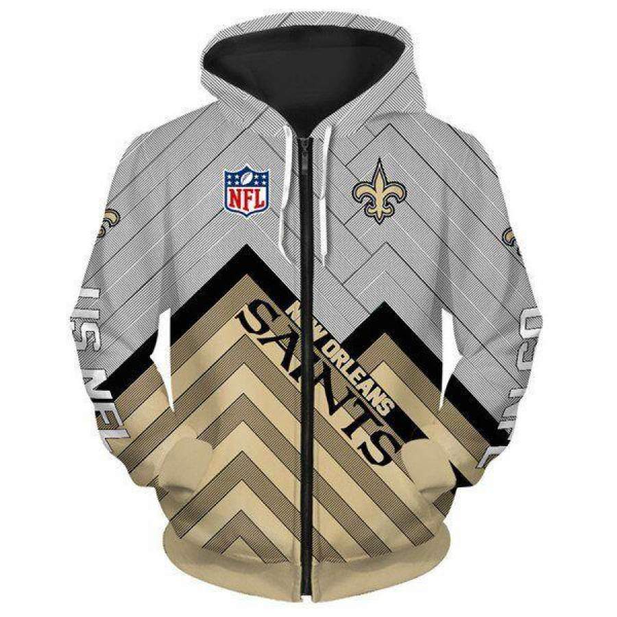 New Orleans Saints Hoodie 3D Style3009 All Over Printed