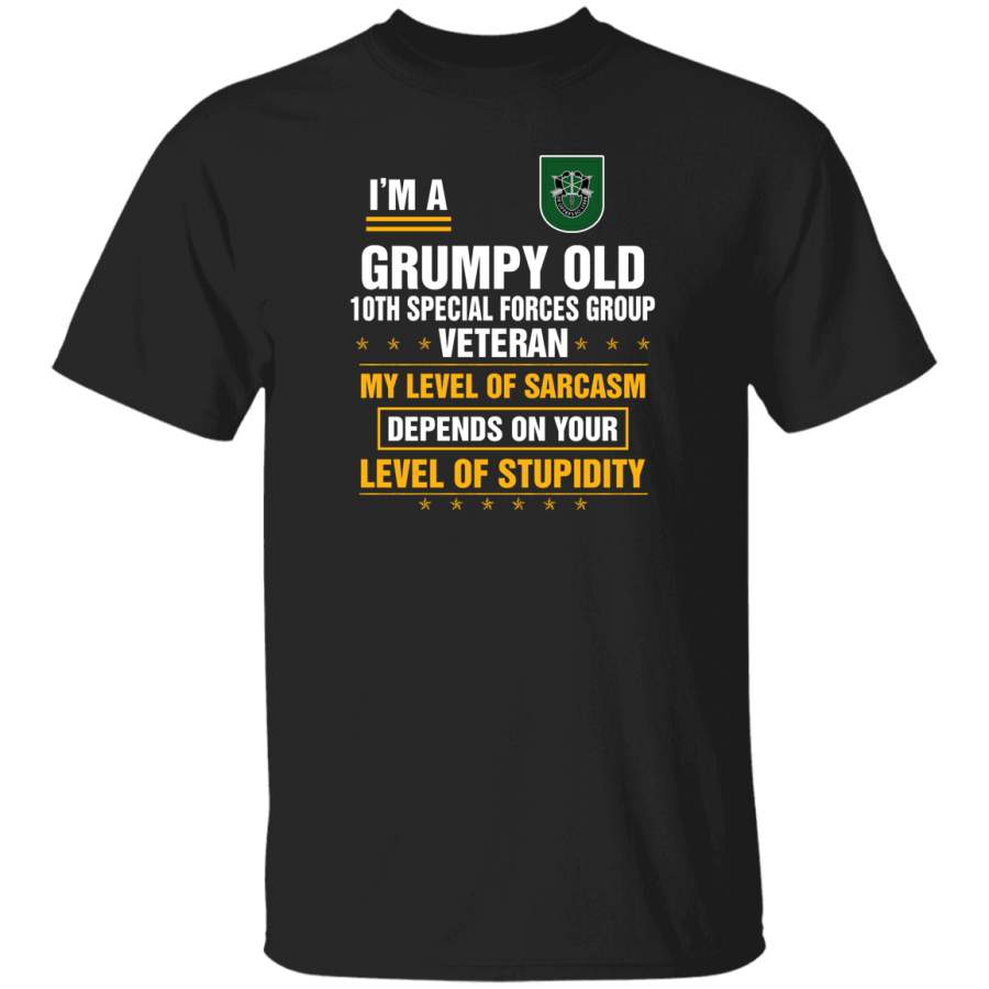 Grumpy Old 10th Special Forces Group Veteran T-Shirt Veterans Day Christmas Gift Mug