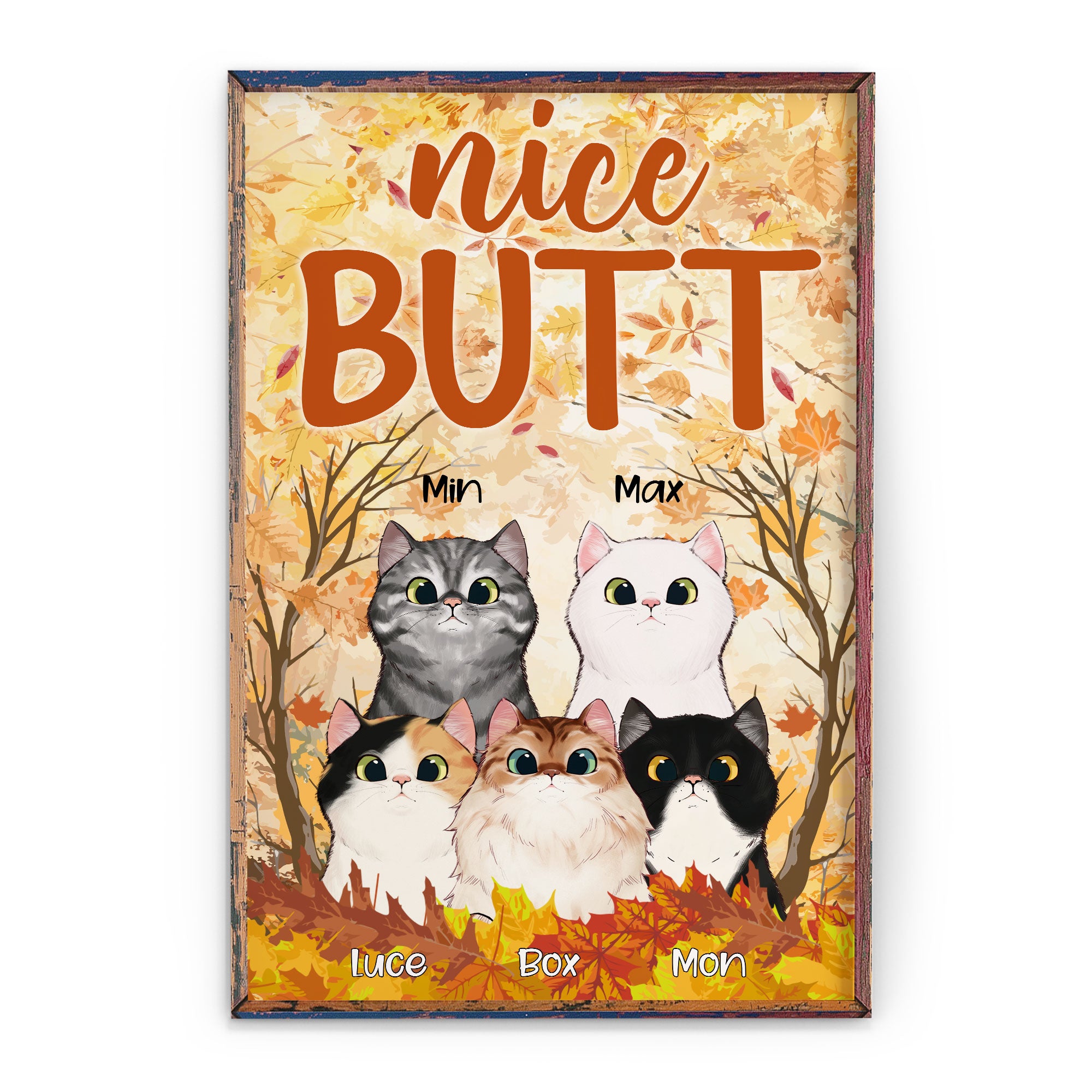 Nice Butt – Personalized Canvas/Poster – Gift For Cat Lovers