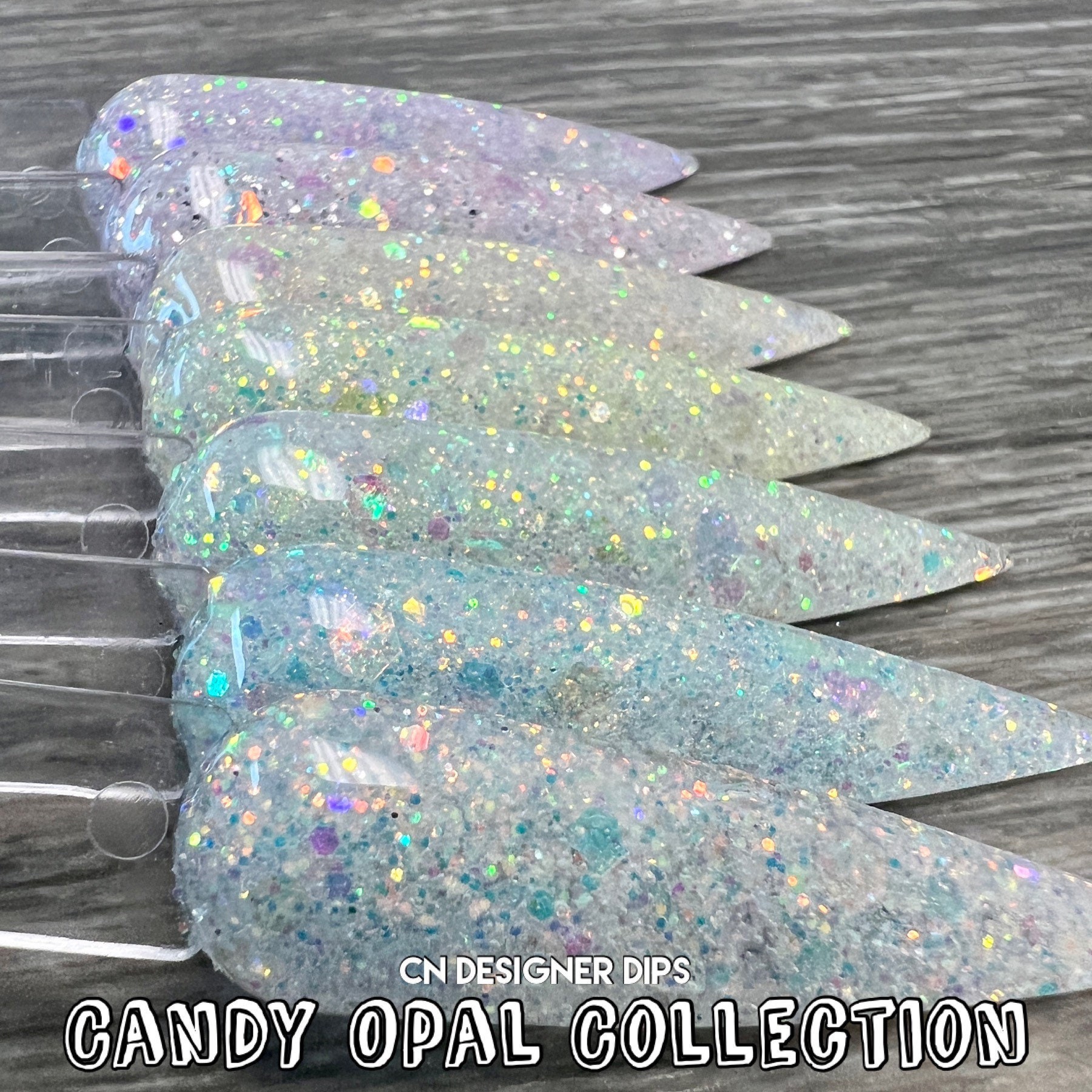 Candy Opal Collection- dip powder, dip powder for nails, nail dip, dip nail, dip powders, dip nail powder, acrylic dip powders