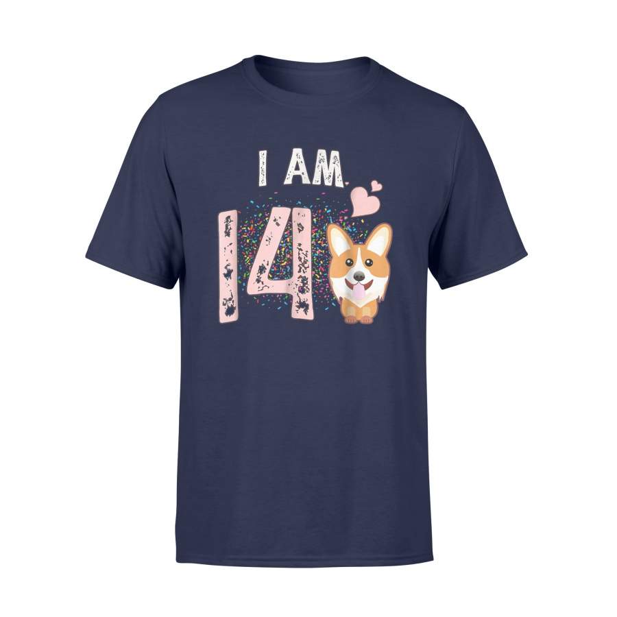 I Am 14 Corgi Gift T Shirt