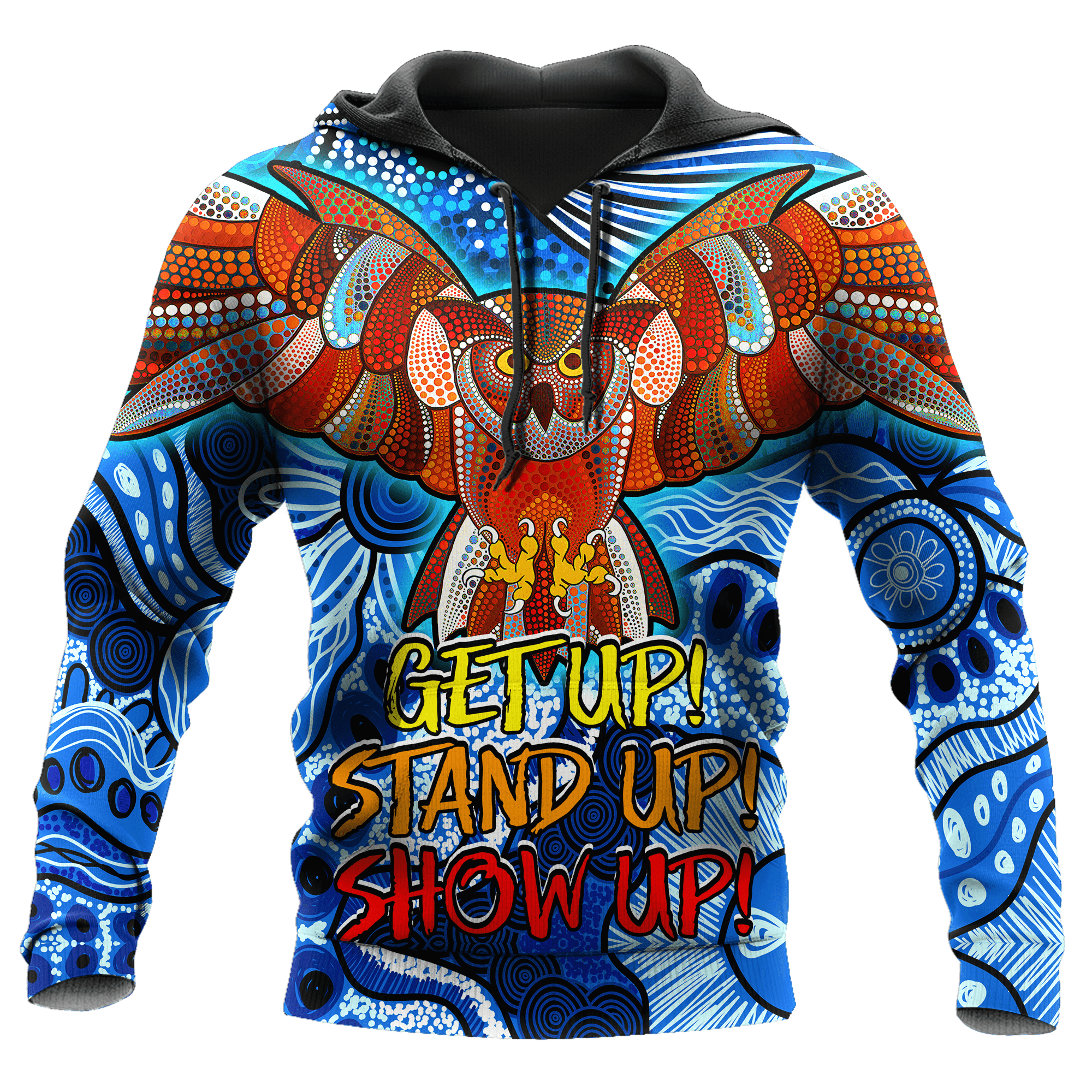 Tmarc Tee Naidoc Week Get Up Stand Up Show Up Aboriginal Animals Owl 3D Printed Unisex Shirts