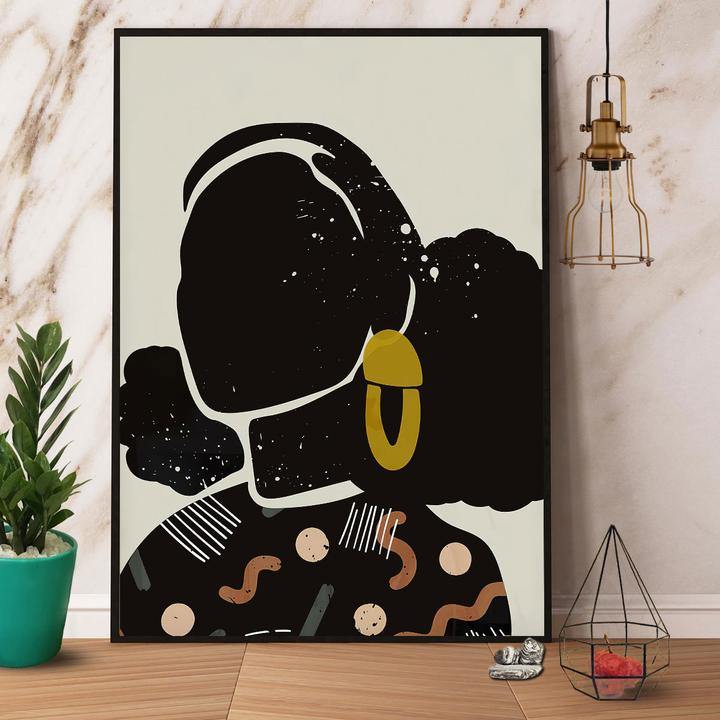 Black Woman Black History African American Gift For Black Girl Paper Gift For Family Home Decor Matte Canvas Canvas Prints