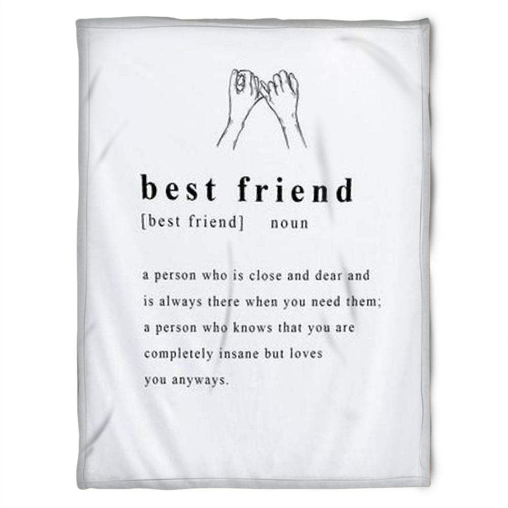 To My Friend Fleece Blanket A Person Who Is Close And Dear And Is Always There When You Need Them, Gift For Sister, Gift For Best Friend, Home Decor Bedding Couch Sofa Soft And Comfy