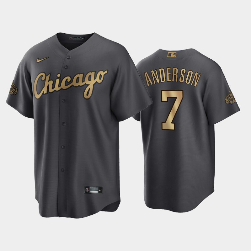 Chicago White Sox Tim Anderson 7 2022-23 All-Star Game AL Charcoal Jersey