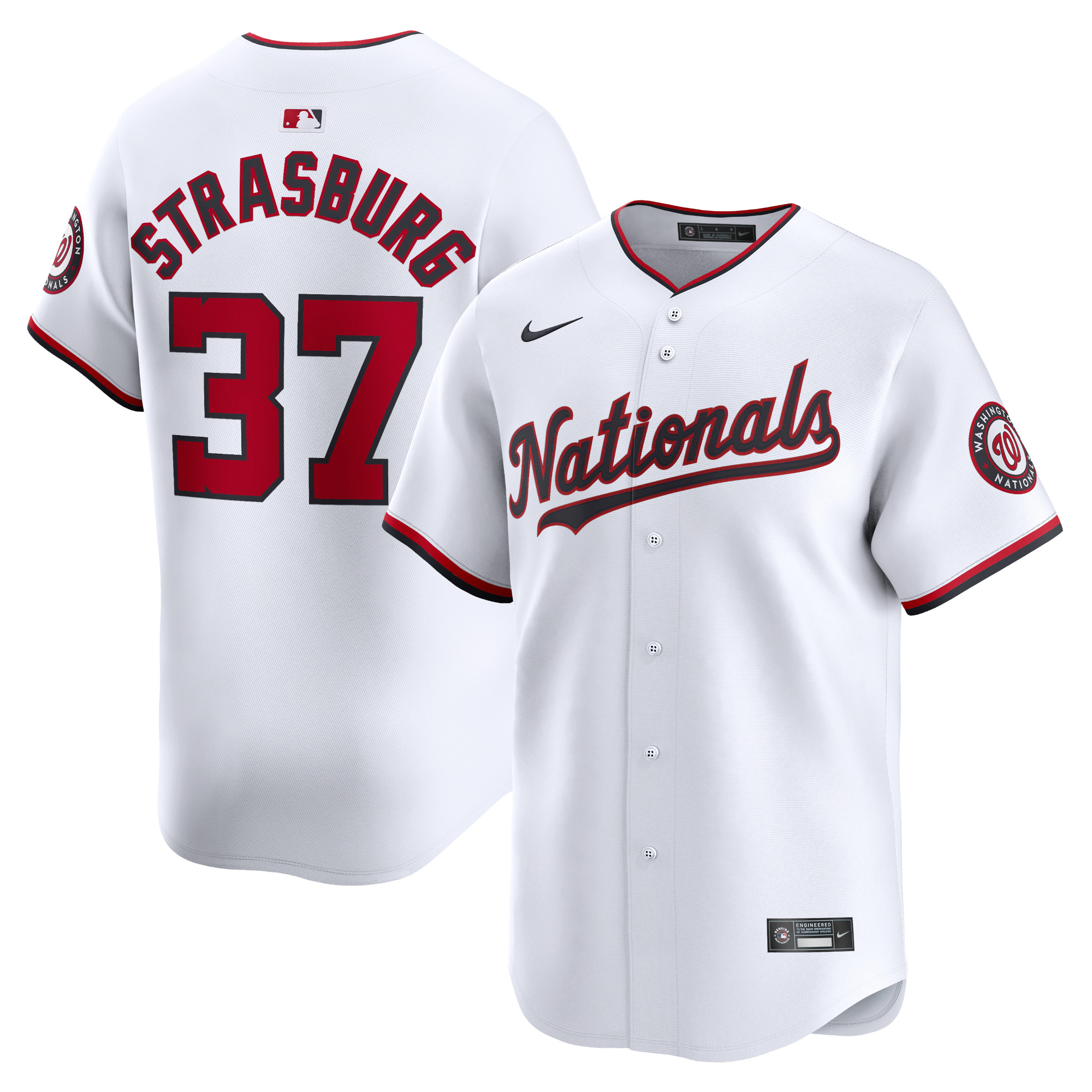 Stephen Strasburg Washington Nationals Home Limited Player Jersey – White