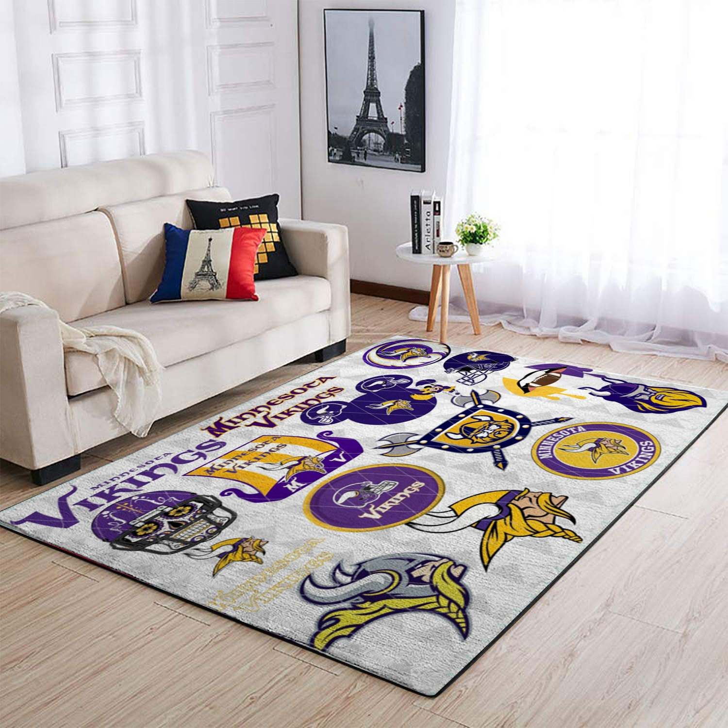 Minnesota Vikings Area Rugs Living Room Carpet SIC121206 Local Brands Floor Decor