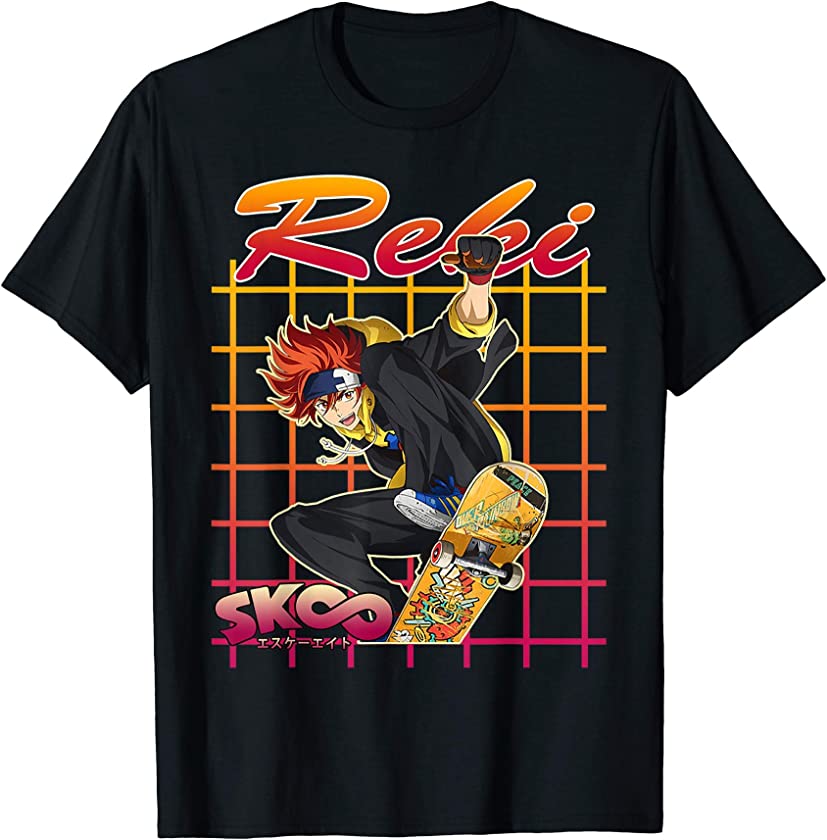 Vintage Infinity the SK8 Vaporware Classics Anime Characters T-Shirt